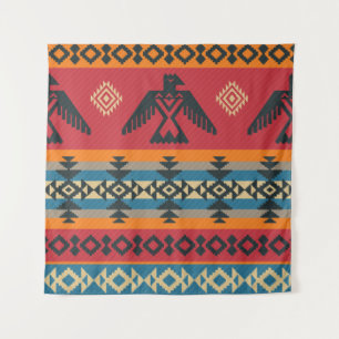 Tenture Ethnic Eagles Motif Vintage