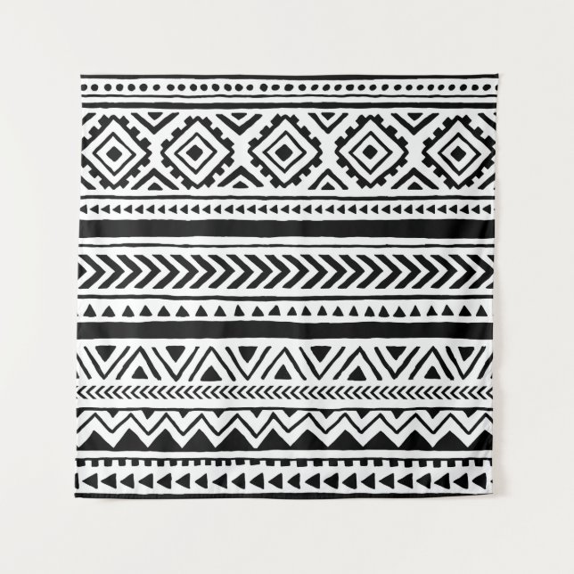 Tenture Ethnic Tribal : Motif artisanal (Devant)