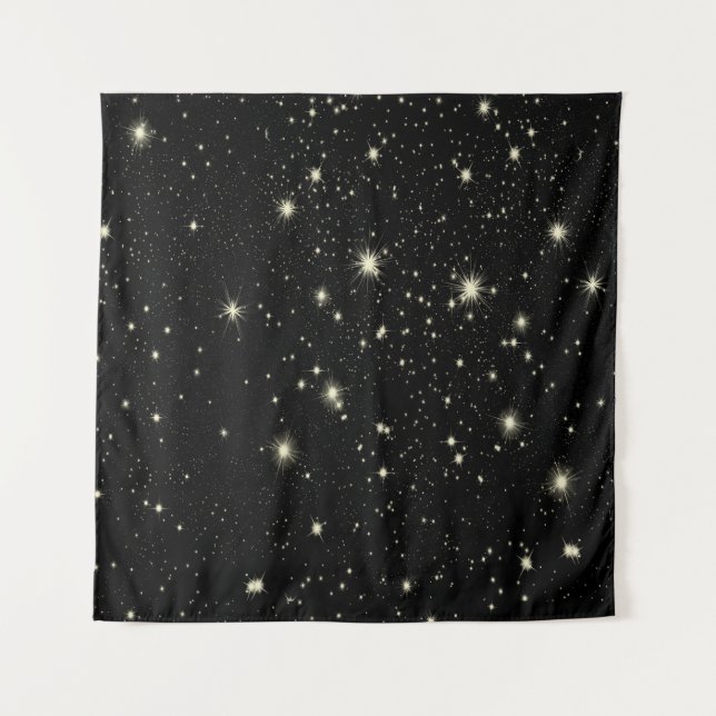 Tenture étoiles de nuit ciel étoilé ciel (Devant)