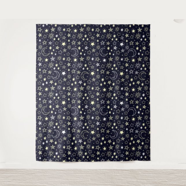 Tenture Étoiles et lunes (Devant)