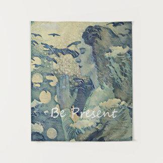 Tenture Être présent Mur Art prière spirituelle