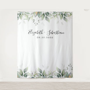 Tenture Eucalyptus Feuilles de verdure Mariage Arrière-pla