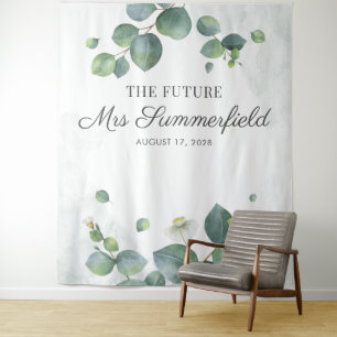 Tenture Eucalyptus Futur Mme Photo Booth fond