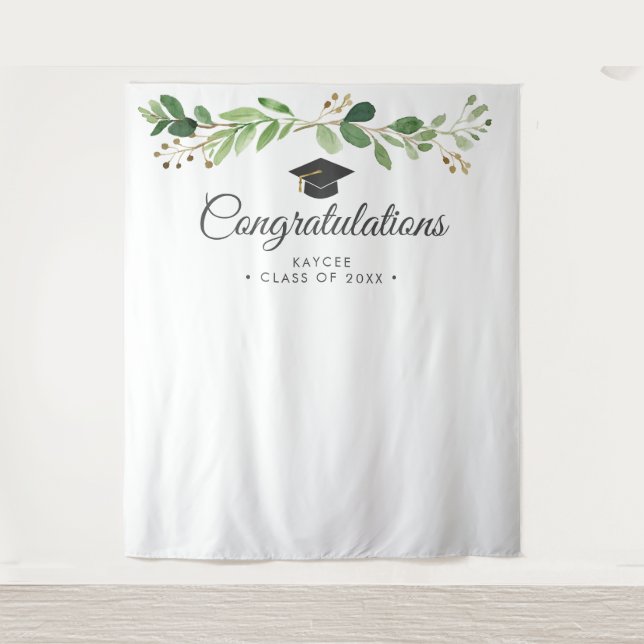 Tenture Eucalyptus Graduation Photo fond - Photo Prop (Devant)
