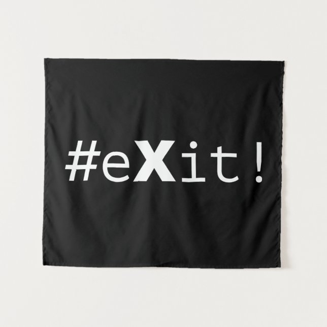 Tenture #eXit ! (Devant (Horizontal))