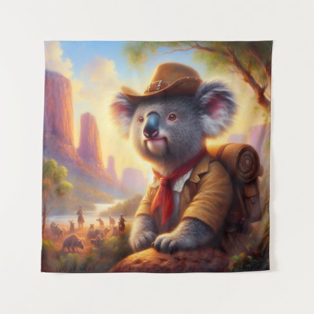 Tenture Explorateur Koala (Devant)