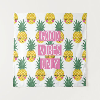 Tenture Expression conceptuelle Bonnes vibes seulement sur