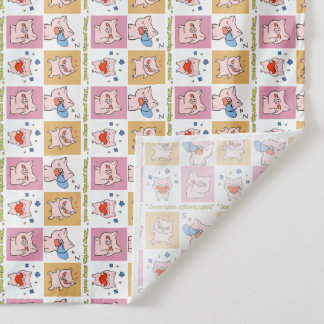 Tenture faces de devis de porc