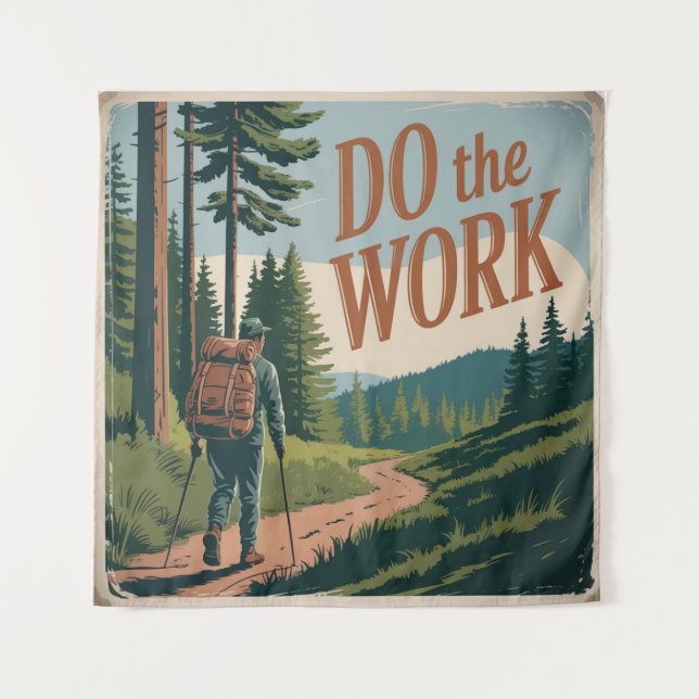 Tenture Faire le travail (Devant)
