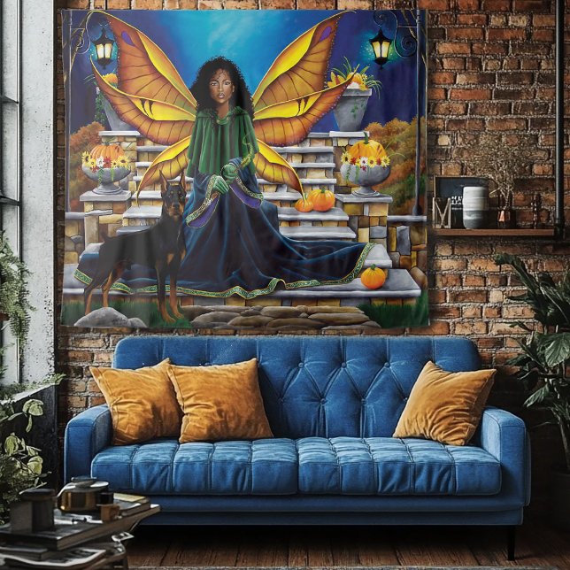 Tenture Fairy Guardian Doberman Chien (Créateur téléchargé)