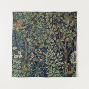 Tenture Faisan d'arbre boisé William Morris