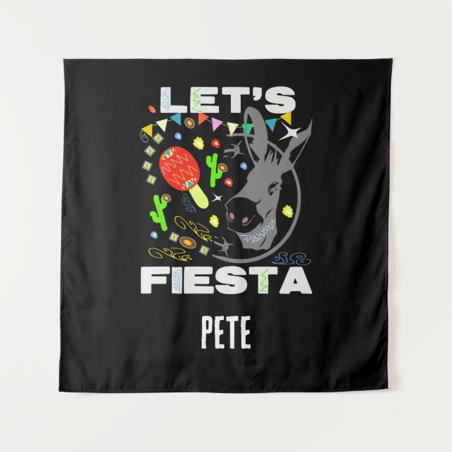 Tenture Faisons la fête en couleurs (Devant)