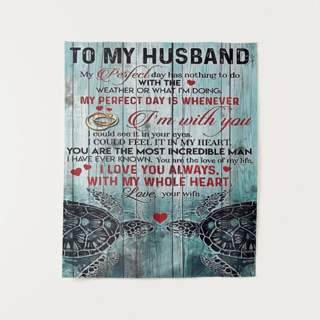 Tenture Family | Cute To My Husband (Devant)
