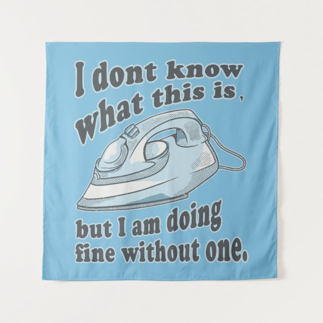 Tenture Fantastique design de repassage Je déteste le repa (Devant)