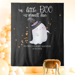 Tenture Fantôme Halloween Petit Baby shower Boite Arrière-