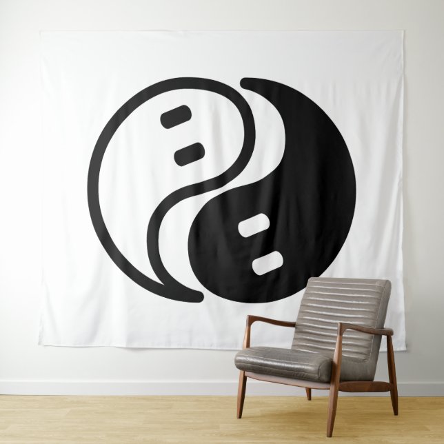 Tenture Fantôme Yin Yang (En situation (horizontale))