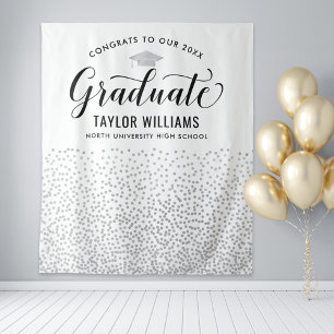Tenture Félicitations à Notre Diplômé Fête de Confettis Ar