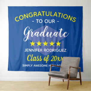 Tenture Félicitations À Notre Graduate Party