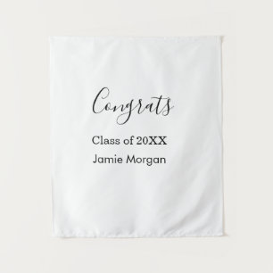 Tenture Félicitations promotion 20XX diplôme nom date simp