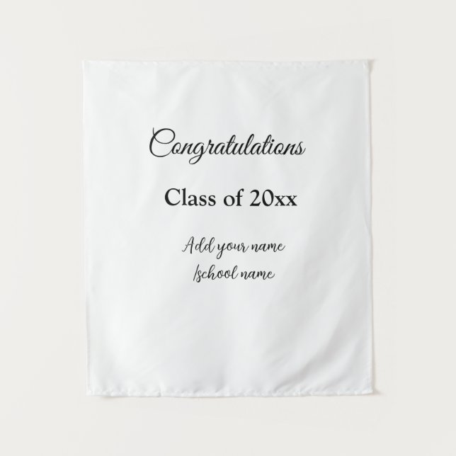 Tenture Félicitations simples pour la remise des diplômes, (Devant)