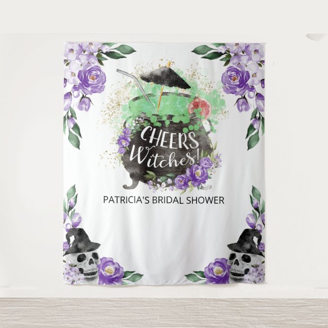 Tenture Félicitations Sorcières Décor de Fond pour Enterre (Devant)