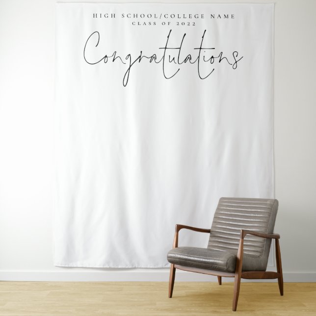 Tenture Félicitations Toile de Fond de Photo de Diplômé de (En situation)