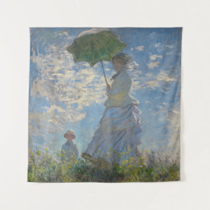 Tenture Femme avec parasol - Madame Monet et son fils
