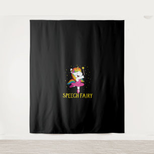Tenture Femme Discours Fairy Funny Unicorn V-Neck T-Shirt