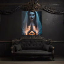 Femme gothique avec Crucifix