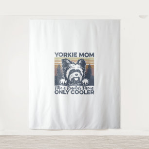 Tenture Femme Yorkie Maman _Yorkshire Mama Chien Fête des