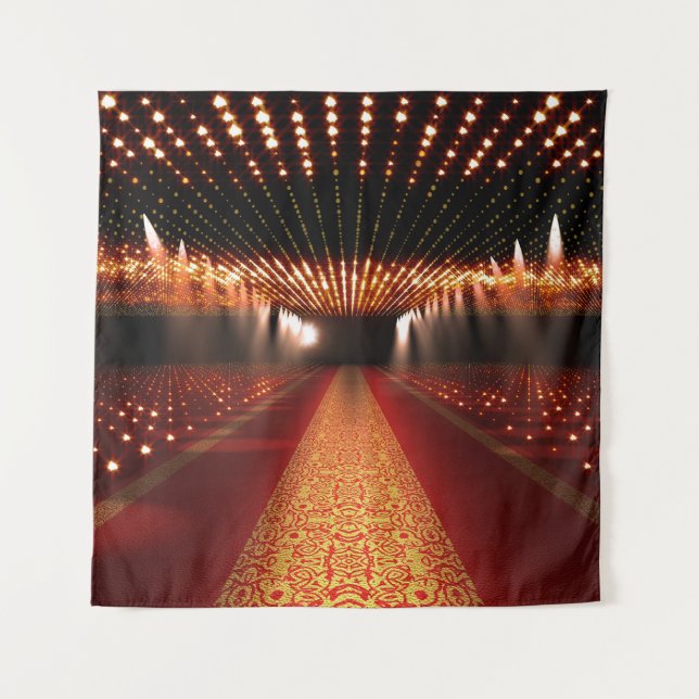 Tenture Festival du tapis rouge : scène glamour. (Devant)