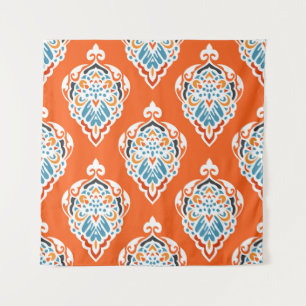 Tenture Festive damassé vintage motif, design élégant.