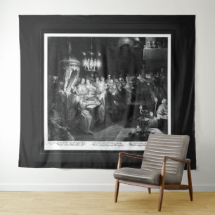 Tenture Fête de Belshazzar par graveur Jan Muller