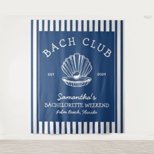 Tenture Fête de célibataire en bord de mer Club de bach en