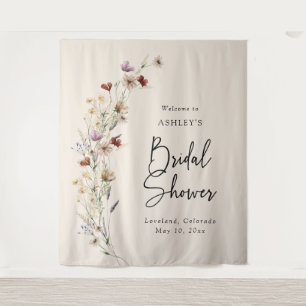 Tenture Fête de mariage bohème florale