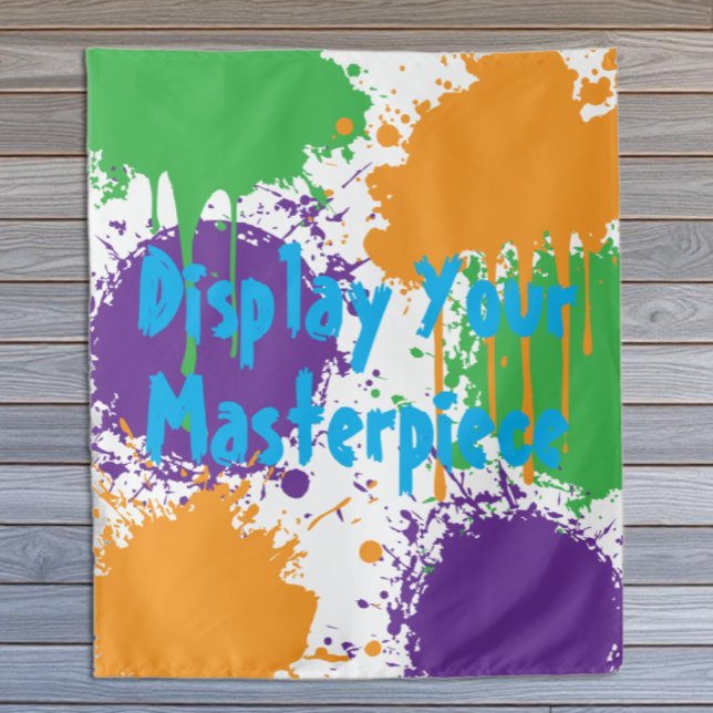 Tenture Fête de peinture d'anniversaire Afficher votre che (Créateur téléchargé)