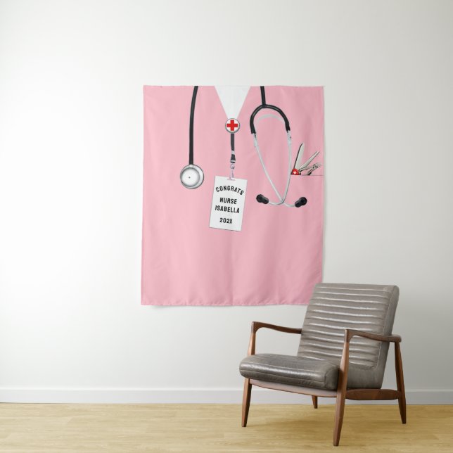 Tenture Fête de remise de diplôme de l'école d'infirmières (En situation)