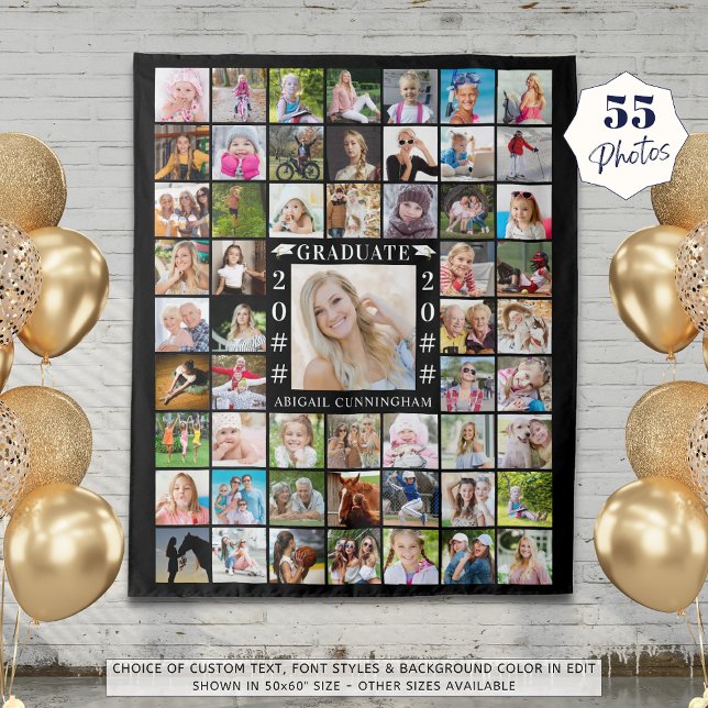 Tenture Fête de Remise de Diplômes 55 Toile de Fond Collag (Créateur téléchargé)