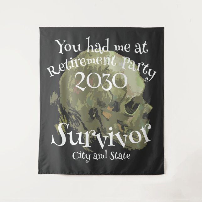 Tenture Fête de retraite 2030 2031 2032 2034 2035 2036 (Devant)