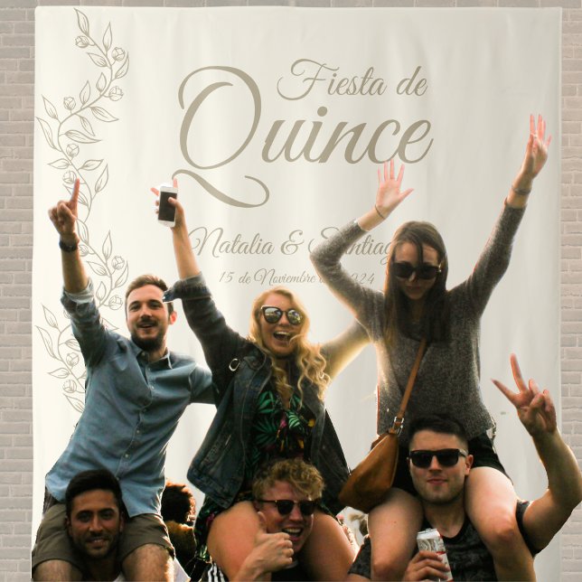 Tenture Fête des jumeaux espagnols de Quince Champagne Bot (Créateur téléchargé)