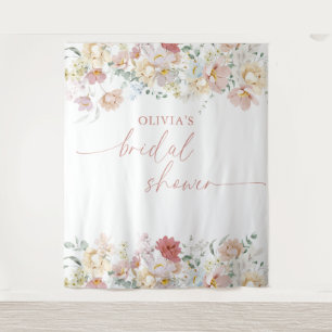 Tenture Fête des mariées Boho Moderne FloralArrière-plan T