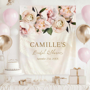 Tenture Fête des mariées Rose Floral Accueil fond