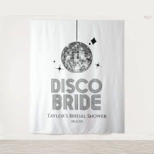 Tenture Fête des mariées Silver Disco Ball Disco Bride