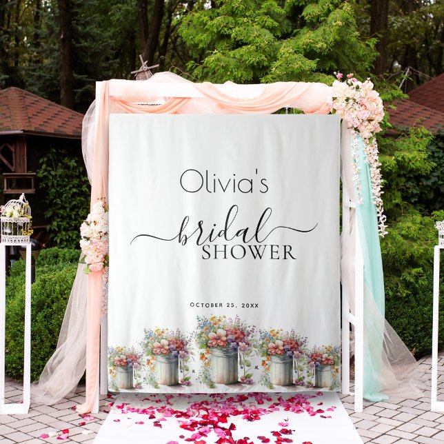 Tenture Fête des mariées Vase de fleurs de printemps roman (Créateur téléchargé)