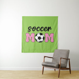 Tenture Fête des mères de maman de football