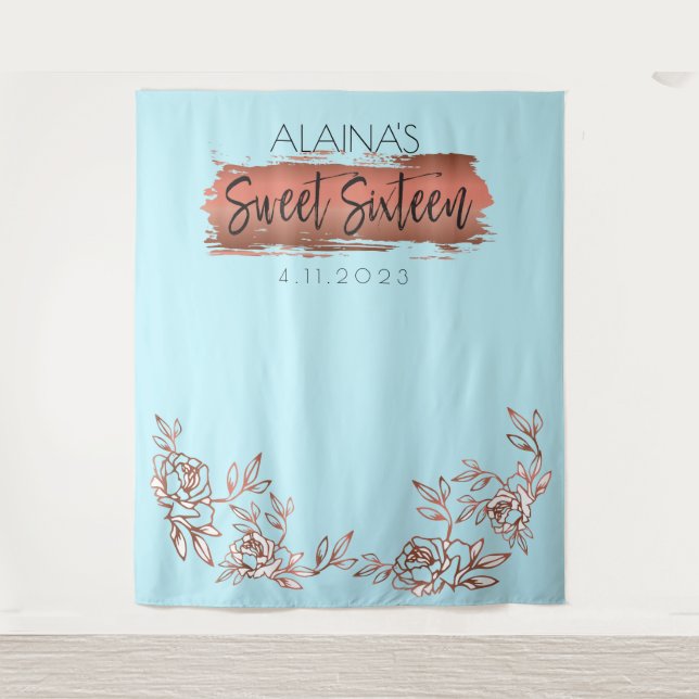 Tenture Fête des seize ans 16 Photoboth toile de fond de f (Devant)