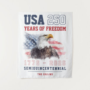 Tenture Fête du 4 juillet USA 250e anniversaire d'Amérique