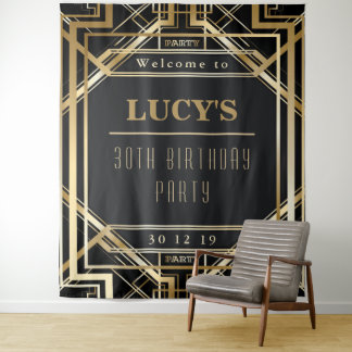 Tenture Fête Gatsby Mariage Photobooth Fond de décoration