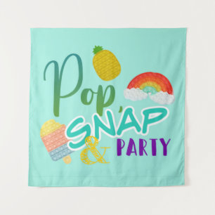Tenture fête pop snap, fête pop it, fête fidget