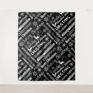 Tenture Fêtes de Noël, motif de Noël